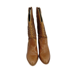 Load image into Gallery viewer, Montgomery Ward Women&#39;s Size 7 Tan Western Stacked Heel Boots
