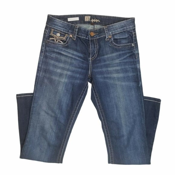 Kut From The Kloth Isabel Boot Cut Thrashed Jeans