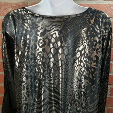 Load image into Gallery viewer, Vintage 80s Cindy Collins Cheetah Print Blouse
