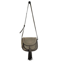 Load image into Gallery viewer, Steve Madden Taupe Crossbody Bag With Tassel

