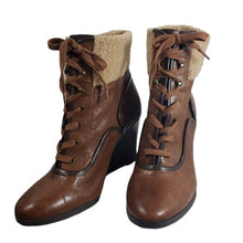 Load image into Gallery viewer, Franco Sarto Womens Size 9 Waverly Lace Up Boots
