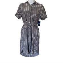 Load image into Gallery viewer, Lucky Brand Womens Size XS Tie Front Striped Tshirt Dress
