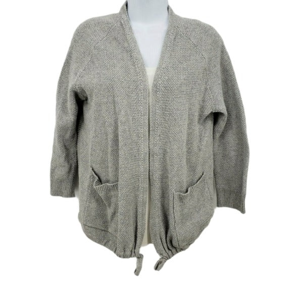 Madewell Gray Open Front Knit Cardigan