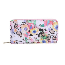 Load image into Gallery viewer, Animal Print Floral Zip Around Wallet NWT
