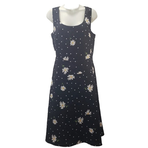 Karl Lagerfield Womens Size 8 Daisy Print Summer Dress