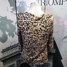 Load image into Gallery viewer, Chicos Cheetah Print Blouse Size Medium
