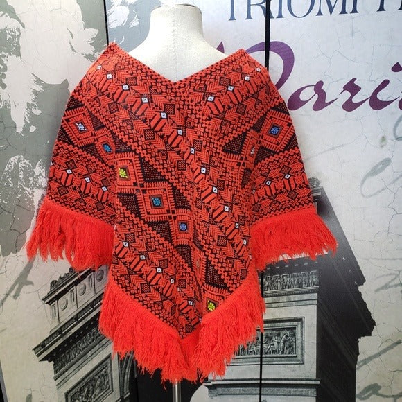 Vintage Handmade Poncho One Size Fits All