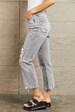 Load image into Gallery viewer, BAYEAS High Waisted Cropped Mom Jeans
