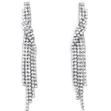 Load image into Gallery viewer, Paparazzi Silver Chain Dangle Earrings

