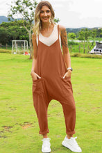 Load image into Gallery viewer, Double Take Full Size Sleeveless V-Neck Pocketed Jumpsuit
