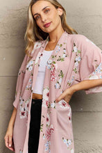 Load image into Gallery viewer, Justin Taylor Aurora Rose Floral Kimono
