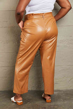 Load image into Gallery viewer, HEYSON Powerful You Full Size Faux Leather Paperbag Waist Pants
