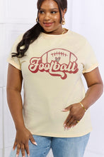 Load image into Gallery viewer, Simply Love Full Size FOOTBALL Graphic Cotton Tee
