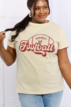 Load image into Gallery viewer, Simply Love Full Size FOOTBALL Graphic Cotton Tee
