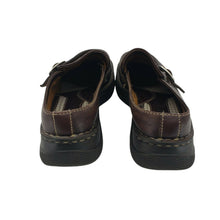 Load image into Gallery viewer, Born Mens Size 9 Dark Leather Loafer with Buckle and Leather Lining
