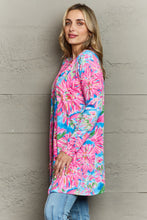 Load image into Gallery viewer, Double Take Floral Open Front Long Sleeve Cardigan
