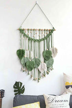 Load image into Gallery viewer, Macrame Leaf Fringe Wall Hanging
