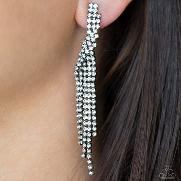 Paparazzi Silver Chain Dangle Earrings