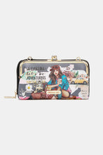 Load image into Gallery viewer, Nicole Lee USA Signature Kiss Lock Crossbody Wallet
