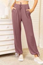 Load image into Gallery viewer, Basic Bae Full Size Soft Rayon Drawstring Waist Pants with Pockets

