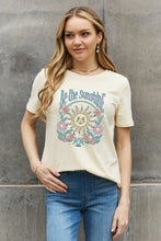 Load image into Gallery viewer, Simply Love Full Size BE THE SUNSHINE Graphic Cotton Tee
