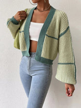 Load image into Gallery viewer, Open Front Dropped Shoulder Cardigan
