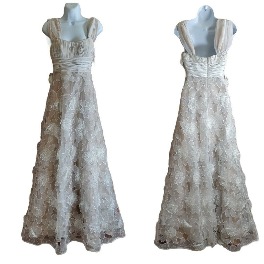 Eliza J New York NWT Womens 3D Floral Applique Dress Size 2