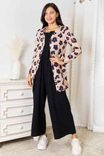 Load image into Gallery viewer, Double Take Printed Button Front Longline Cardigan
