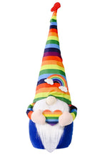 Load image into Gallery viewer, Rainbow Pointed Hat Gnome
