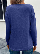Load image into Gallery viewer, Decorative Button Long Sleeve T-Shirt

