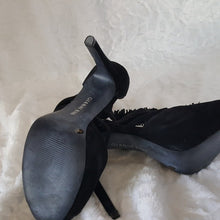 Load image into Gallery viewer, Gianni Bini Black Suede Heels Size 8
