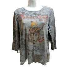 Load image into Gallery viewer, Pendleton Faded Blue Long Sleeve Top
